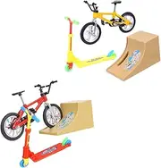 Kisangel Realistic Toddler Scooter Ramps Kit Bright Fidget Toy for Boys and Girls