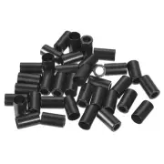 36pcs Metal Cord End Lock Drawstring Rope Stopper for Lanyard Bag Matte Black