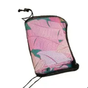 Vistara Sand Free Beach Towel Pink Leaves Design