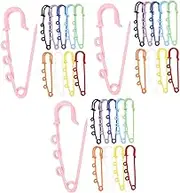 Metal Safety Brooch Pin with Loops DIY Clothes Pin for Jewelry Making Strong and Durable for Crafts Accessories and Decor Coats Hats and Sweaters
