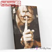 Paint By Numbers Kit Woman Abstract Beginner Wall Decor Art Brush Oil Framed DIY