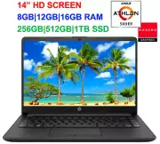 2020 HP 14" Laptop AMD Athlon 3050U( i5-7200U) to 3.2GHz, upto 16GB RAM &1TB SSD