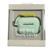 Heyday Earbuds Airpod Silicone Cover Green Carabiner Clip Wireless Charge NEW