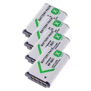 4x NP-BX1 Battery for Sony Cyber-Shot DSC-wx500 HX90V HDR-AS200V ZV-1