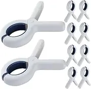 BUGUUYO 10pcs Windproof Quilt Clips Heavy Duty Sewing Clips Practical Home Fixing for Blanket Duvet Cover Towel