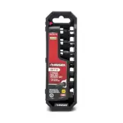 Husky Bit Socket Set Bite 3/8 in Drive SAE Innovative Chrome Finish (7-Piece)