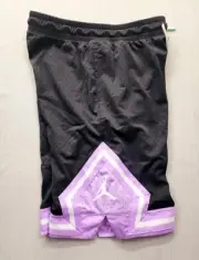 NEW Nike Jordan Boys Youth Size XL 13-15 Yrs Diamond Mesh Shorts Purple Black