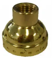Brass-plated cap only for standard-based lamp socket 1/4 IPS TR-535