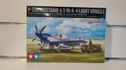 P51 MUSTANG & 1-4 Ton 4x4 Jeep Combo 25205 Tamiya 1-48 Models Diorama