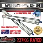 227kg x 1320mm Locking Drawer Slides Heavy Duty Fridge runner 52" full extension