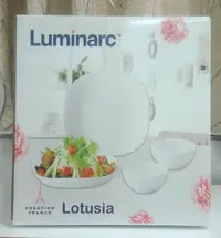 在飛比找Yahoo!奇摩拍賣優惠-真真的家 Luminarc樂美雅 強化餐具4件組 8寸深盤二