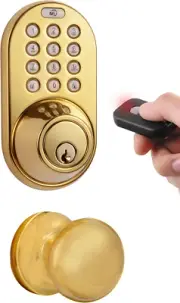 XFK-02P Digital Deadbolt Door Lock and Passage Knob Combo with Keyless Entry via