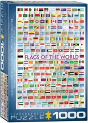 Flags of the World 1000 Piece Jigsaw Puzzle Eurographics New