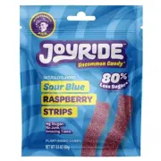 Joyride Sour Blue Raspberry Strips Candy 3.5 oz