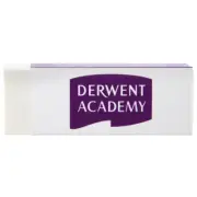 Derwent Academy Craft/Art Large Eraser For Graphic Pencil White 1.2x6.3x2.2cm