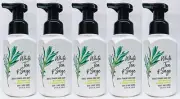 5 Bath & Body Works WHITE TEA SAGE Original Gentle Foaming Hand Soap 8.75 oz