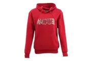 FIL Women's Fleece Hoodie w Sequins - AMOUR/Red