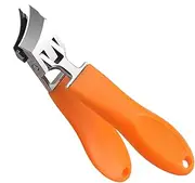 Curved Finger Nail Clippers - Professional Stainless Steel Nail Cutter, Ergonomic Handle | Men’s Nail Clippers for Precise Cutting, Nail Scissors Manicure Tools for Smooth Nails, Grooming Tool
