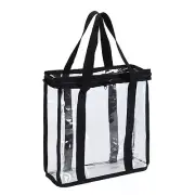 3 Pack LP Vinyl Record Storage Clear Bag w Zipper & Handles Holds 108 Albums NEW