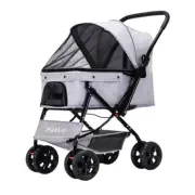 Pet Stroller Pram Dog Carrier Trailer Large