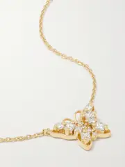 [Suzanne Kalan] Suzanne Kalan - Mini Butterfly 18-karat Gold Diamond Necklace - One size One size Gold