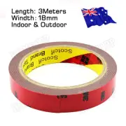 3M Double Face Sided Tape 18mm 3 Meters for car LED Light Weather Shield Panel