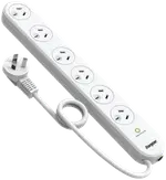 Energizer 6 Outlet Power Board with Surge Protection