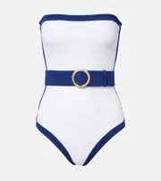 [Alexandra Miro] Alexandra Miro Whitney belted swimsuit AU 16 blue