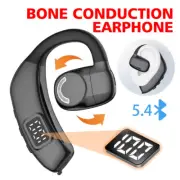 Bone Conduction Headphones Bluetooth 5.4 Wireless Earphone Driving Sport Headset