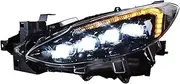 Car Styling Compatible For Mazda 3 Axela 2014-2016 Halogen lamp Car Lights Angel Eyes Full Halogen lamp Fog Lights Halogen lamp Daytime Running Lights