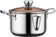 Soup Pot Soup Pot Cooking Stainless Steel Pot Three Or Five-Layer Composite Steel Pot Suitable for Kitchen Cooking Utensils