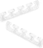 MUSISALY 2pcs Toe Separators for Women Soft Nail Art Tools Comfortable and Durable Toe Dividers for Alignment for Home Salon Use