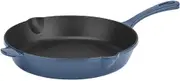 Cuisinart CI22-24BG Chef's Classic Enameled Cast Iron 10-Inch Round Fry Pan, Provencal Blue
