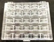 1X Plastic Sewing Machine Bobbin Storage Box with 172336S - 25pcs