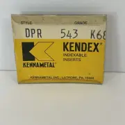 Kennametal Carbide Inserts - DPR 543 Grade K68- Qty. 4- NEW Kendex