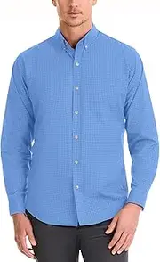[Van Heusen] Men's Wrinkle Free Long Sleeve Button Down Shirt