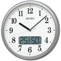 在飛比找蝦皮購物優惠-[現貨] SEIKO 精工電波掛鐘 自動對時 秒針停止功能明