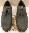 Ecco Men 6 6.5 US 40 EU Ian Tie Lace Oxfords Plain Toe Moonless Grey Gray Shoes