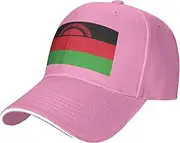 [SSIULUS] Flag of Malawi Casquette Cap Hats,Trucker,Baseball Cap with Snapback,Perfect for Summer,Golf