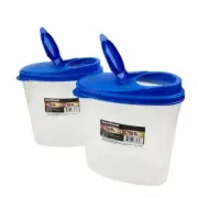 2 Pack Airtight Cereal Keeper Dispenser Container food storage Pantry organizer