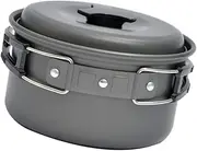 Generic 1Pc Camping Cookware Foldable Pot Lightweight Non Stick Cooking Pot for Outdoor Cooking Hiking and Picnics Camping Accessories for Preparation