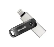 SanDisk 128G iXpand Flash Drive Go SDIx60N USB-A Lightning USB 3.0 Silver pas...