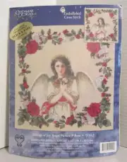 CANDAMAR - TIDINGS OF JOY ANGEL - PICTURE PILLOW EMBELLISHED CROSS STITCH KIT
