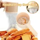 Fine Mesh Handheld Flour Sieve Semi-Automatic Handy Flour Filter Baking Tools TO