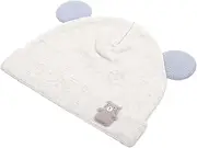 [Beavorty] Infant Hat for Newborn Baby Girl Cotton Baby Hat Soft Stretchy for Winter Daily Wear Grey