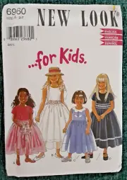 Simplicity New Look Pattern 6960 Child / Girls' Dresses Sewing Craft Project (H)