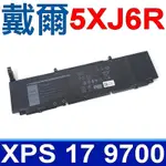 DELL 戴爾 5XJ6R 56WH 4芯 電池 XG4K6(97WH) 01RR3 F8CPG XPS 17 9700