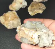 Quartz Crystal Cluster LOT on Lace Agate Missouri