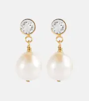 [Jennifer Behr] Jennifer Behr Percy faux pearl earrings One Size white