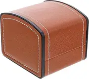 Ipetboom Single Watch Storage Case Elegant PU Leather Watch present Box for Display Organization Storing Watches Curved Design for Men Women
